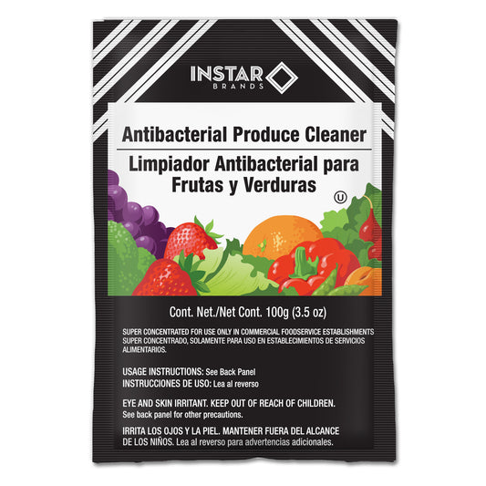 Antibacterial Powder Produce Cleaner Case - (Qty 50) 100 gram Pouches - 100% Natural