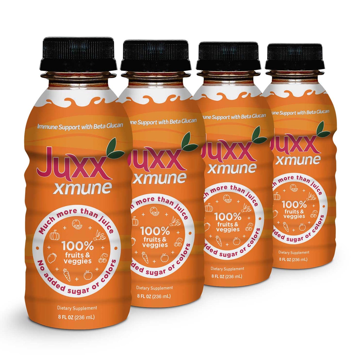 Juxx - Xmune Juice with Wellmune - 4 Pack of 8oz bottles