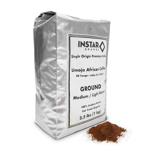 Umoja Premium Select African (Congo) Coffee - 1 kg (2.2 Lb) Ground